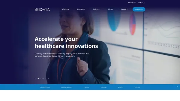 Website Screenshot: Quintiles Ges.m.b.H - Powering Healthcare with Connected Intelligence - IQVIA - Date: 2023-06-26 10:19:35