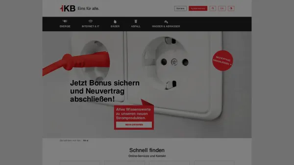 Website Screenshot: P K Zimmermann Unternehmensberatung Banner - Innsbrucker Kommunalbetriebe AG [Eins für alle] | IKB - Date: 2023-06-26 10:19:35