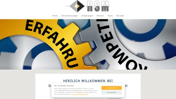 Website Screenshot: Risiko Schaden Management Ges.m.b.H RSM - unabhängige Versicherungsberatung - Risiko & Schaden Management GmbH - Date: 2023-06-26 10:19:35
