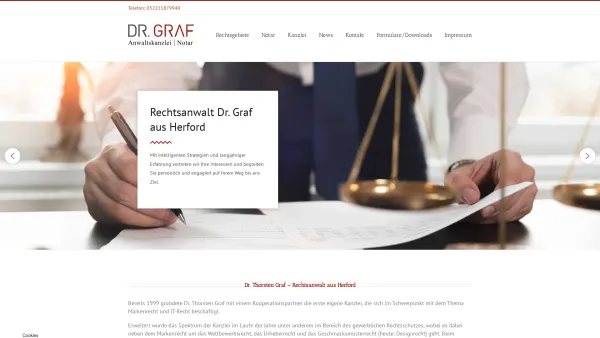 Website Screenshot: Rechtsanwalt Dr. Graf für Lebensversicherung widerrufen - Dr. Thorsten Graf – Rechtsanwalt und Notar aus Herford - Date: 2023-06-26 10:26:41