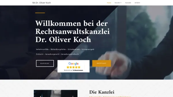 Website Screenshot: Rechtsanwalt Dr. Oliver Koch Wien - Home - RA Dr. Oliver Koch - Date: 2023-06-26 10:19:35