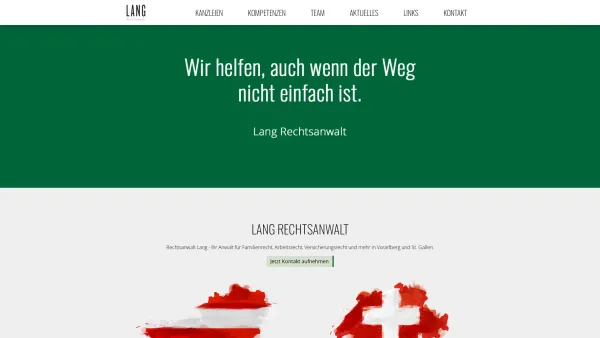 Website Screenshot: .Rechtsanwaltskanzlei Lang - Anwalt in Vorarlberg & St. Gallen - Rechtsanwalt Lang - Date: 2023-06-14 10:44:40