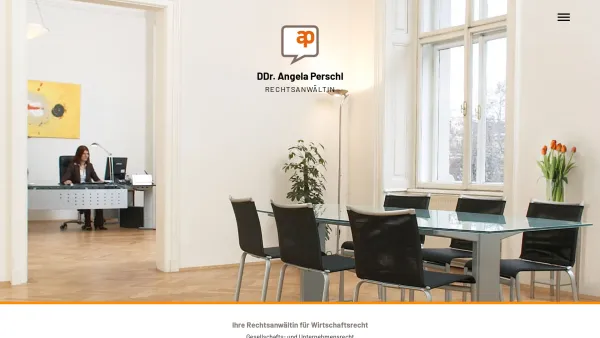 Website Screenshot: Rechtsanwältin DDr. Angela Perschl - DDr. Angela Perschl – Rechtsanwältin Wien – Home - Date: 2023-06-26 10:26:41