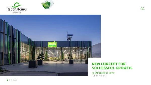 Website Screenshot: Rabensteiner GmbH - Rabensteiner » Construction of garden centres, greenhouses, glasshouses | Italy, Germany - Date: 2023-06-26 10:19:35