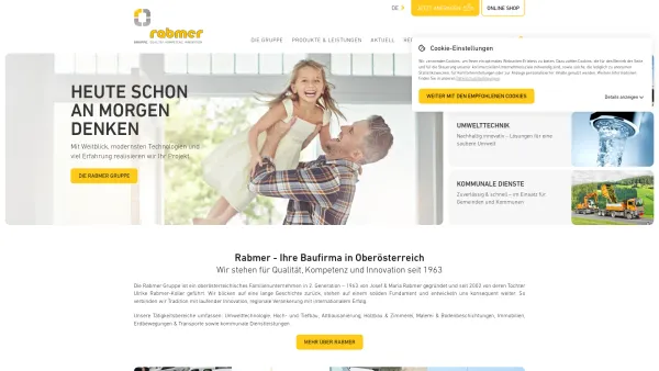Website Screenshot: +++ RABMER BAU GRUPPE +++ - Spezialist für Bau, Umwelttechnik & Kommunale Dienste - Date: 2023-06-26 10:19:35