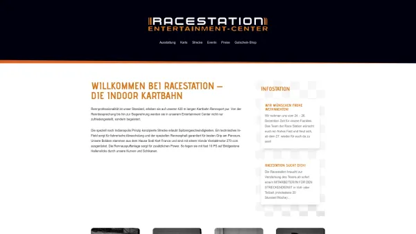 Website Screenshot: Racestation Indoor-Kartbahn St. Pantaleon - RACESTATION Entertainment Center | Indoor-Kartbahn - Date: 2023-06-26 10:19:35
