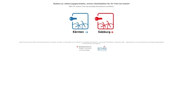 Website Screenshot: Radbox.at Magistrat Salzburg, MA 6/00 Baudirektion - Radbox.at - Date: 2023-06-26 10:19:38