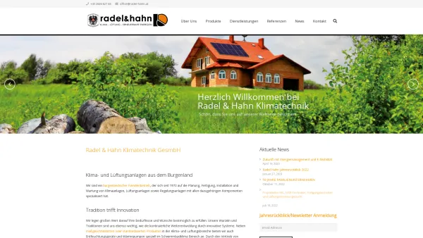 Website Screenshot: Radel Hahn Klimatechnik Ges.m.b.H. - Radel & Hahn Klimatechnik - Date: 2023-06-14 10:44:40
