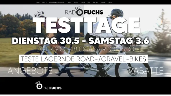 Website Screenshot: Rad Fuchs - Home ( ) - Date: 2023-06-14 10:37:04