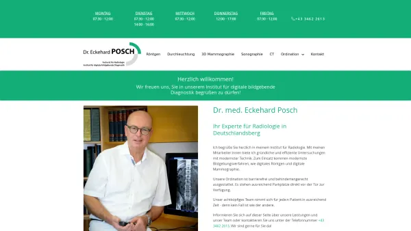 Website Screenshot: Ordination für Radiologie Dr. Eckehard Posch - Praxis für Radiologie Dr. Posch - Date: 2023-06-15 16:02:34