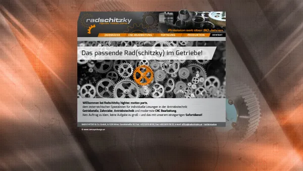 Website Screenshot: RADSCHITZKY & Co. Ges.m.b.H. - Radschitzky hightec motion parts - Date: 2023-06-14 10:38:07