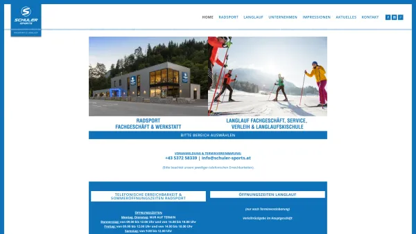 Website Screenshot: Angelika Radsport Schuler - Schuler Sports Radsport & Langlauf, Schwoich, Kufstein, Tirol - Schuler Sports GmbH - Date: 2023-06-14 10:45:47
