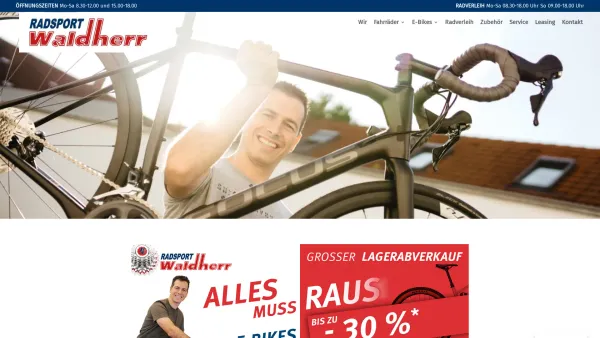 Website Screenshot: Theodor Radsport Waldherr - Radsport Waldherr Podersdorf - Radsport Waldherr - Date: 2023-06-26 10:19:38