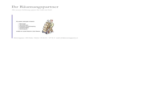 Website Screenshot: Räumungspartner - Räumungen und Entrümpelung in Baden bei Wien - Date: 2023-06-26 10:19:38