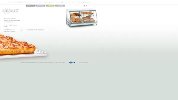 Website Screenshot: Gustav Raming Sohn Gesellschaft RAGUS Führender Gastronomie und Thermogerätehersteller aus Österreich - RAGUS Gastronomie - & Thermogeräte - Date: 2023-06-26 10:19:38