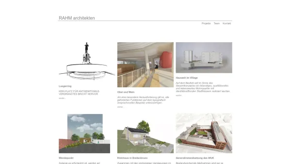 Website Screenshot: RAHM architekten - RAHM - Date: 2023-06-26 10:19:38