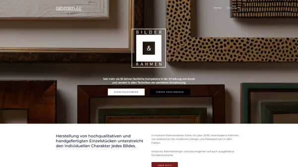 Website Screenshot: Bilder & Rahmen - Gerhard Fröhlich - rahmen.cc – Kreatives Rahmendesign - Date: 2023-06-26 10:19:38