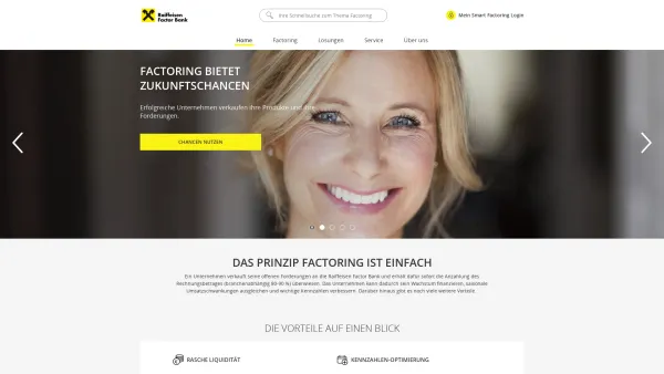 Website Screenshot: Raiffeisen Factor Bank AG - Startseite - Date: 2023-06-14 10:44:40