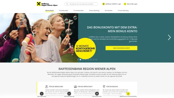 Website Screenshot: Raiffeisenbank NÖ-Süd Alpin Redirect Raiffeisen.at - Meine Bank - Date: 2023-06-14 16:38:34