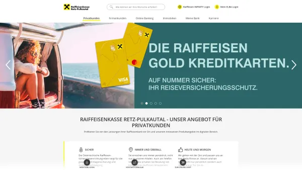 Website Screenshot: Raiffeisenkasse Retz-Pulkautal Redirect Raiffeisen.at - Privatkunden | Raiffeisenkasse Retz-Pulkautal - Date: 2023-06-14 16:38:34