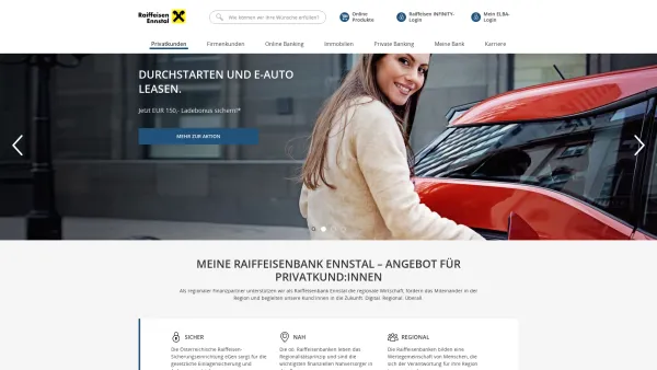 Website Screenshot: Raiffeisenbank Ennstal Redirect Raiffeisen.at - Raiffeisenbank Ennstal | Privatkunden - Date: 2023-06-26 10:19:41