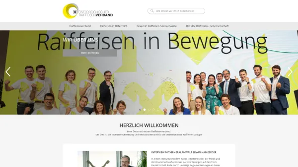 Website Screenshot: Österreichischer Raiffeisenverband - ÖRV Startseite | Österreichischer Raiffeisenverband - Date: 2023-06-26 10:19:41