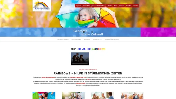 Website Screenshot: Rainbows Wer wir sind - Rainbows – für Kinder, Jugendliche und Erwachsene – für Kinder in stürmischen Zeiten - Date: 2023-06-26 10:19:41