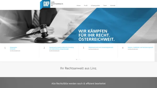 Website Screenshot: GKP Gabl Kogler Leitner Rechtsanwälte OG - GKP - Date: 2023-06-14 10:37:21