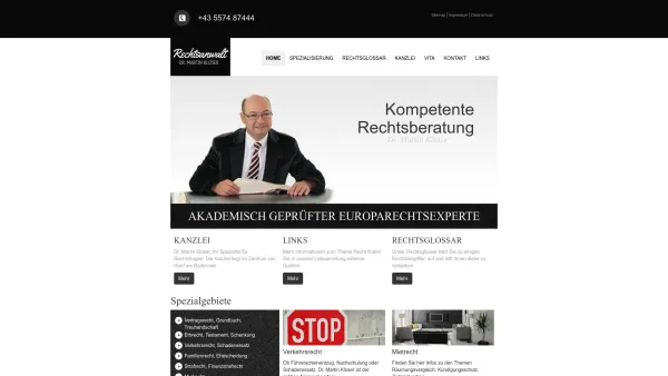 Website Screenshot: Kloser Martin Neue Seite 1 - Kompetente Rechtsberatung in Hard/Bregenz (Vorarlberg) - Rechtsanwalt Dr. Martin Kloser - Date: 2023-06-26 10:19:41