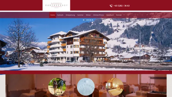 Website Screenshot: Alpenhotel Ramsauerhof Martin Eberharter - Alpenhotel Ramsauerhof KG - Alpenhotel Ramsauerhof - Date: 2023-06-26 10:26:41