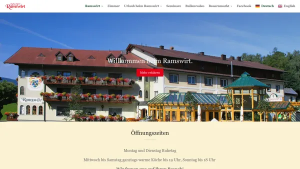 Website Screenshot: Ramswirt online - Home - Ramswirt - Date: 2023-06-26 10:19:44