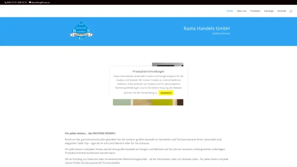 Website Screenshot: RASTA Handelsgesellschaft Hauptseite - rasta.at - Date: 2023-06-26 10:19:44