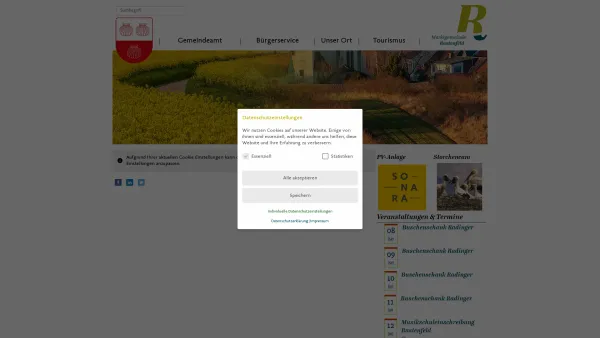 Website Screenshot: Marktgemeinde Rastenfeld - Rastenfeld - GEM2GO WEB - Startseite - Date: 2023-06-14 10:44:43
