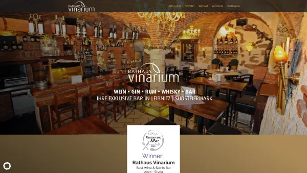 Website Screenshot: Rathaus Vinarium - Rathaus Vinarium ~ Rathaus Vinarium - Date: 2023-06-26 10:19:44