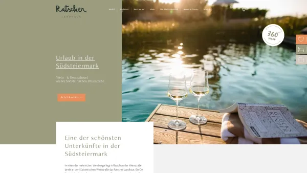 Website Screenshot: Ratscher Landhaus GmbH - Urlaub in der Südsteiermark | Hotel Ratscher Landhaus - Date: 2023-06-26 10:26:41
