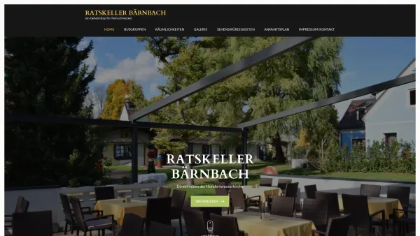 Website Screenshot: Ratskeller Bärnbach - Ratskeller Bärnbach – ein Geheimtipp für Feinschmecker - Date: 2023-06-26 10:19:44