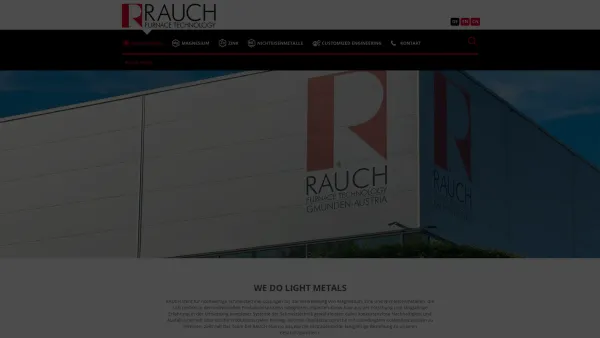 Website Screenshot: RAUCH Leading Magnesium Melting Technique and Automation - Rauch FT: Rauch Inside - Date: 2023-06-26 10:19:44
