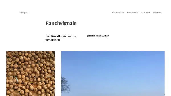 Website Screenshot: Lebensraumgestaltung Rupert Rauch - Rauchsignale / Rupert Rauch – Leben Kunst Raum - Date: 2023-06-26 10:19:47