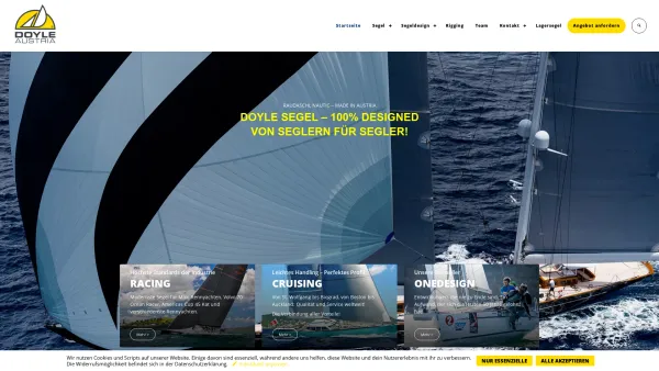 Website Screenshot: Herzlichbei Raudaschl Doyle Sails - Raudaschl Nautic – Sails designed by sailors - Date: 2023-06-26 10:19:47