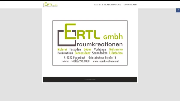Website Screenshot: Ertl GmbH - Ertl Raumkreationen - Date: 2023-06-26 10:19:47