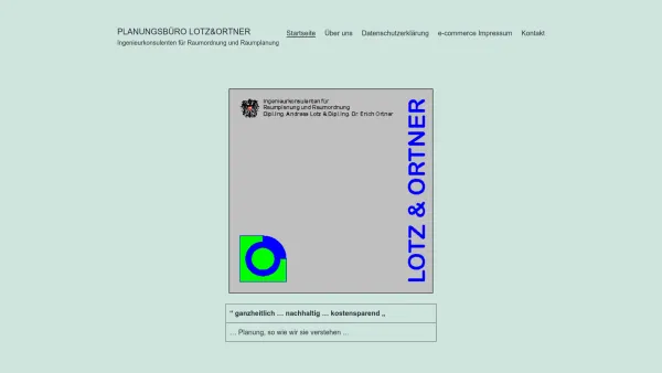 Website Screenshot: page Lotz&Ortner Innsbruck Tirol Österreich Austria - Planungsphilosophie - Planungsbüro Lotz&Ortner - Date: 2023-06-26 10:19:47