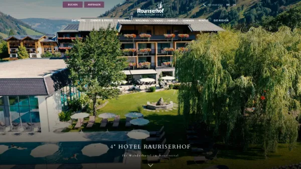 Website Screenshot: Hotel Rauriserhof - Hotel in Rauris | Wanderhotel Österreich | 4* Rauriserhof - Date: 2023-06-26 10:19:47