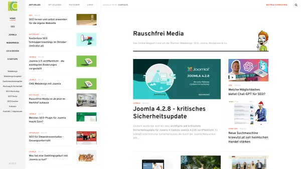 Website Screenshot: Rauschfrei Media Webdesign & SEO Wien - Rauschfrei Media - Webdesign, SEO, Joomla, Wordpress & Co. - Date: 2023-06-26 10:26:41