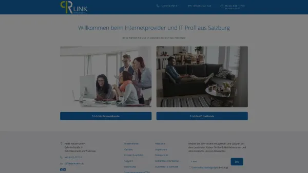 Website Screenshot: Peter Rauter GmbH - PR-Link: Internet - Telefon - TV - IT vom Profi - Date: 2023-06-26 10:19:47