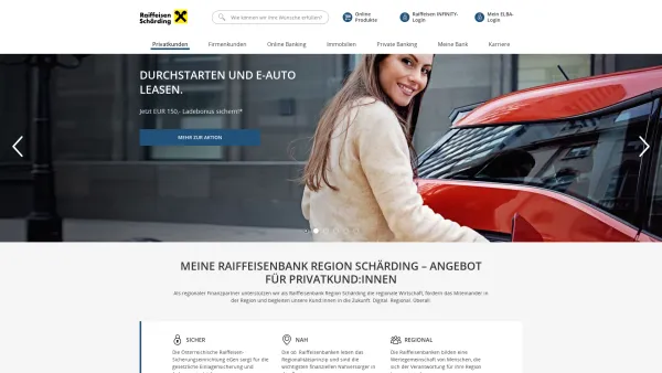 Website Screenshot: Raiffeisenbank Raab Redirect Raiffeisen.at - Raiffeisenbank Region Schärding | Privatkunden - Date: 2023-06-26 10:19:47