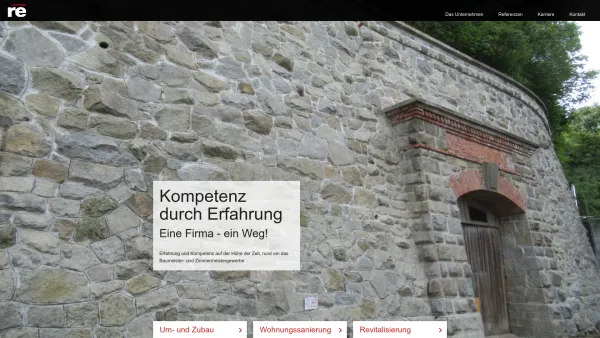 Website Screenshot: Baumeister und Zimmermeister Rudolf Edinger - re rudolf edinger gmbh - Startseite - Date: 2023-06-14 10:44:43