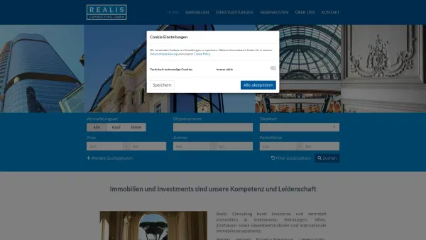 Website Screenshot: Realis Consulting GmbH - Home - Realis Consulting GmbH - Date: 2023-06-26 10:19:50