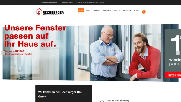 Website Screenshot: Rechberger - Home - Rechberger Bau Ges.m.b.H. - Date: 2023-06-26 10:19:50