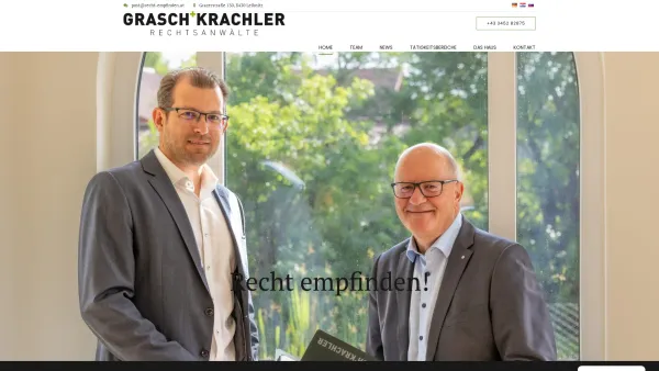 Website Screenshot: Grasch Lutz recht-empfinden.at - Home - Grasch + Krachler Anwälte in Leibnitz - Date: 2023-06-26 10:19:50