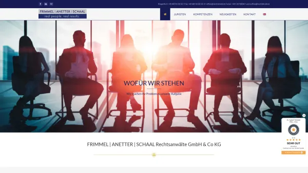 Website Screenshot: Anetter Christian Rechtdirekt - FRIMMEL | ANETTER | SCHAAL Rechtsanwälte • Klagenfurt Wien - Date: 2023-06-26 10:19:50